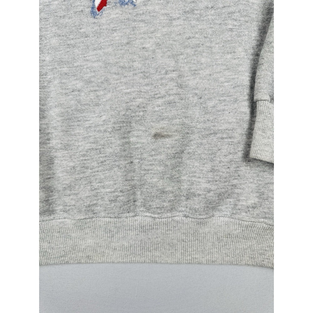 Vintage 80s USA Flag Sweatshirt Hanes Raglan Crewneck Made USA XL - Picture 3 of 10